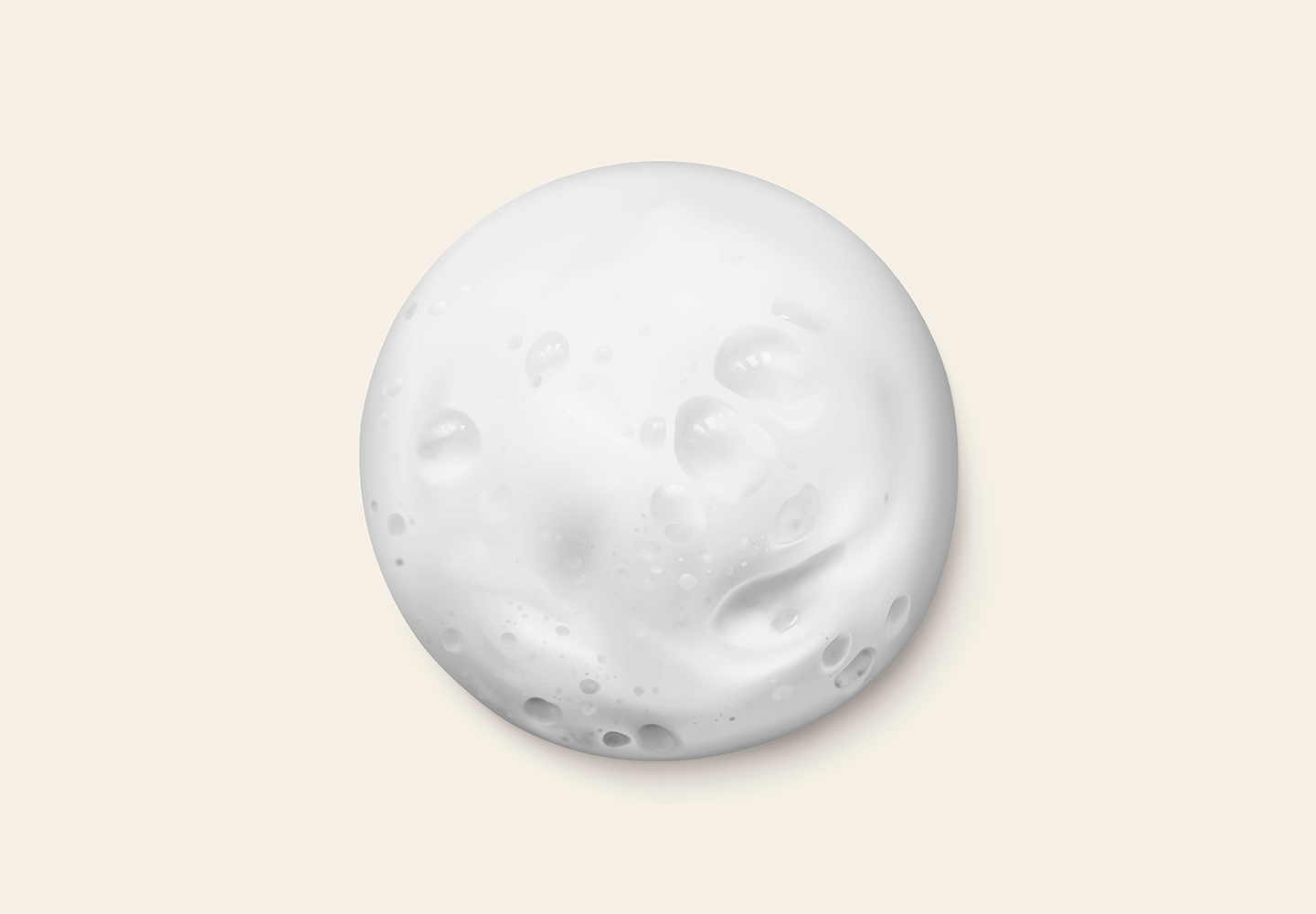 Mousse Nettoyante Enzymatique à la texture crème de mousse onctueuse.